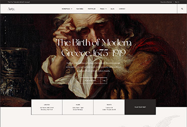 Joomla template for museum and art gallery