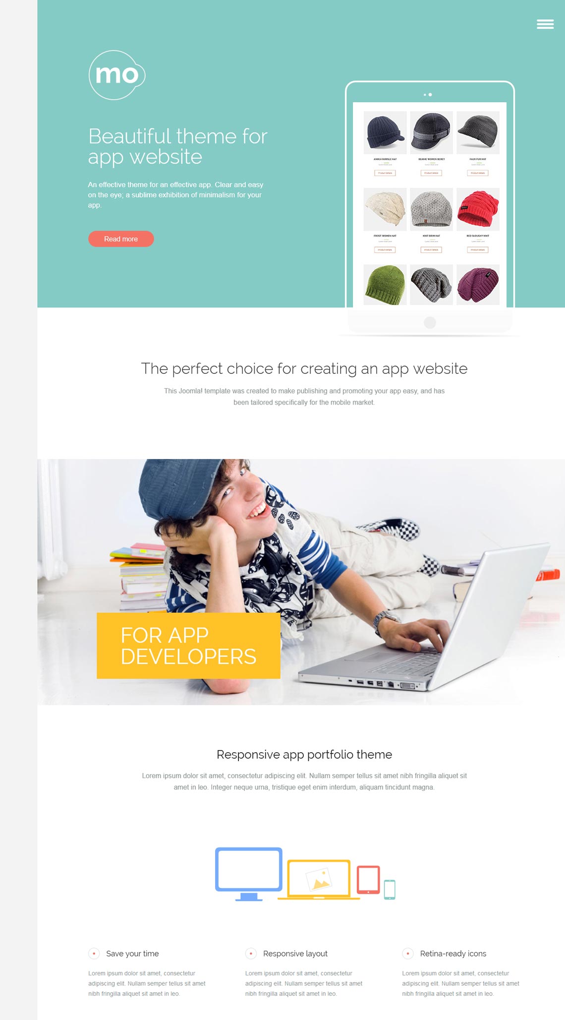 MO - App WordPress Theme