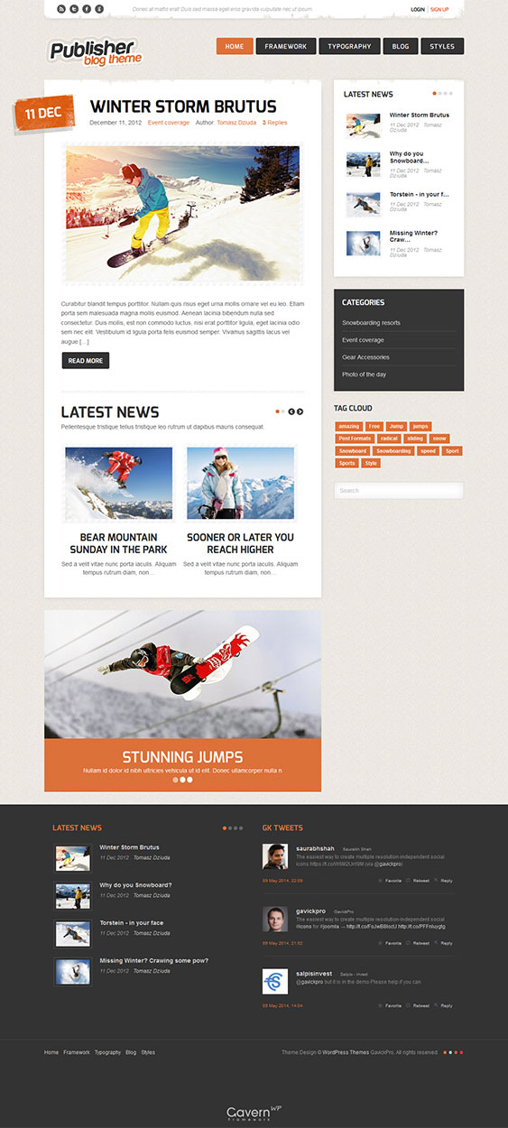 Publisher - Blog WordPress Theme