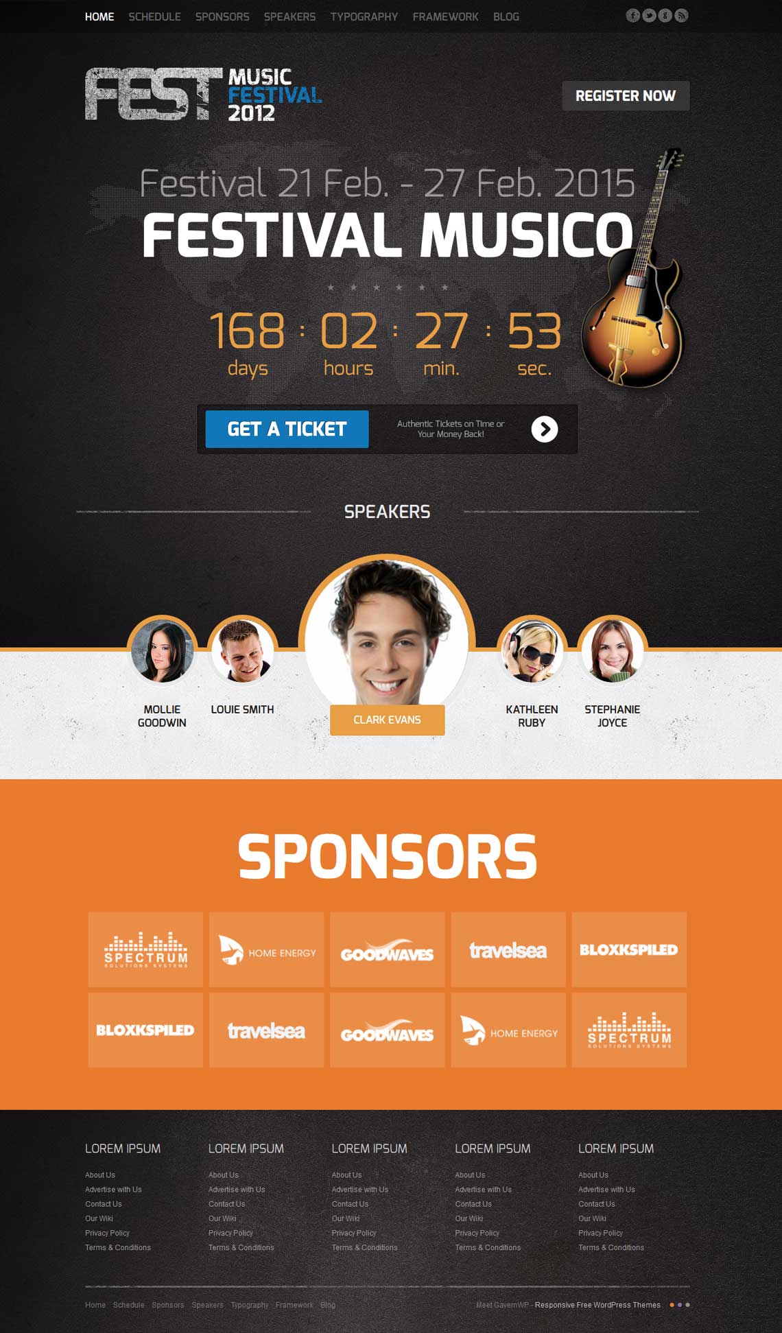 FEST - Events Joomla Template