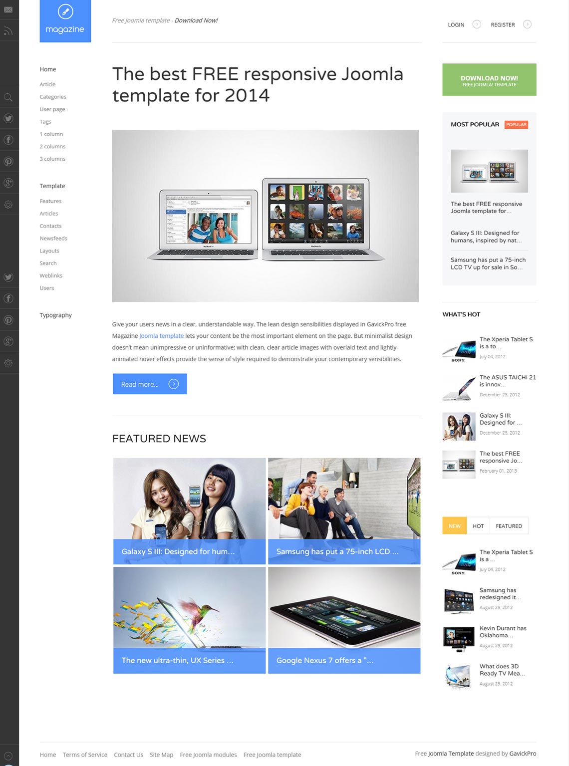 Magazine - Free WordPress Theme