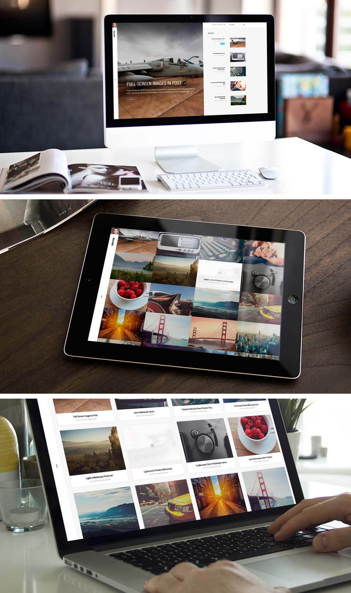 Joomla template for writers, journalists or authors
