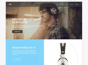 Box Sales and branding Joomla! template