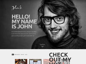 John - Responsive One Page Portfolio Joomla Template