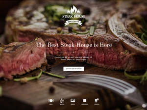 Steak House -  Food and Restaurant  Joomla Template